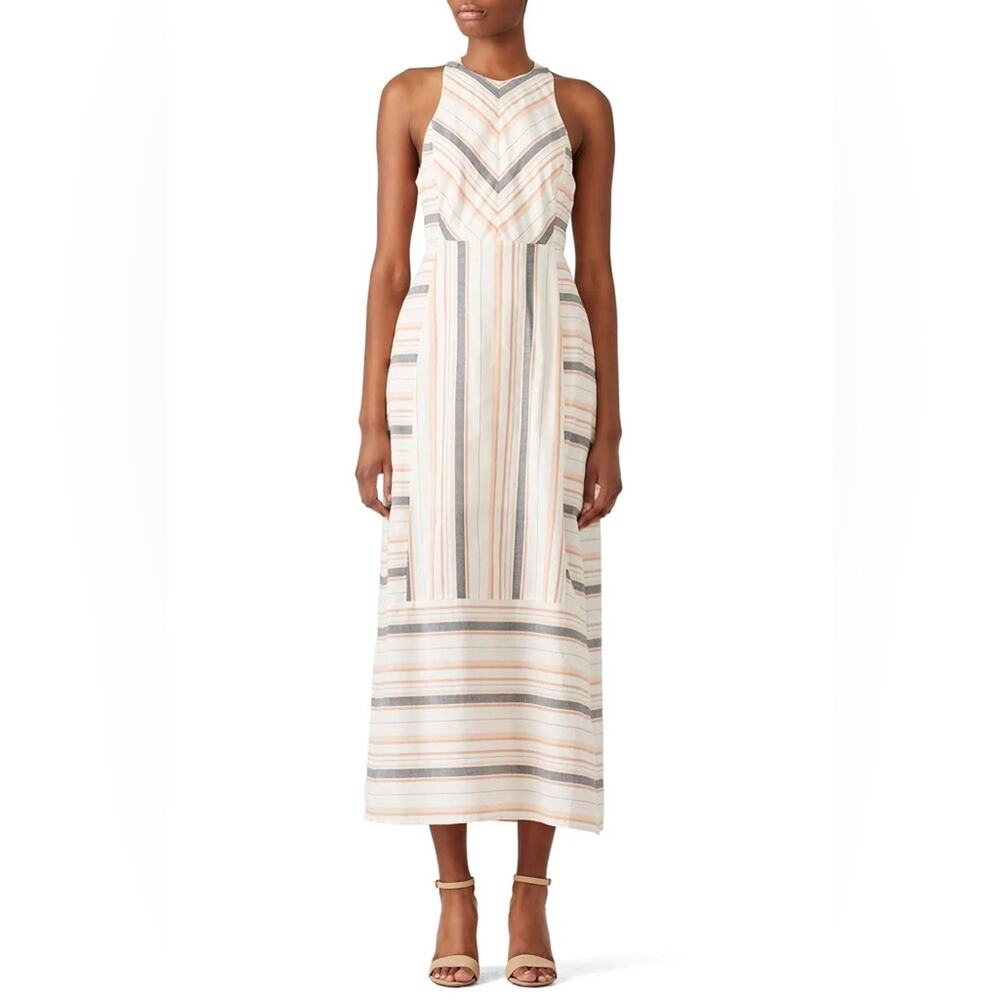 The Jetset Diaries Striped Brighten Sleeveless Maxi Dress